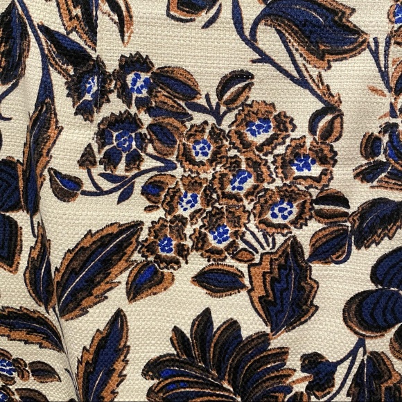 Ann Taylor Ivory/Blue Floral Skirt - Picture 2 of 6